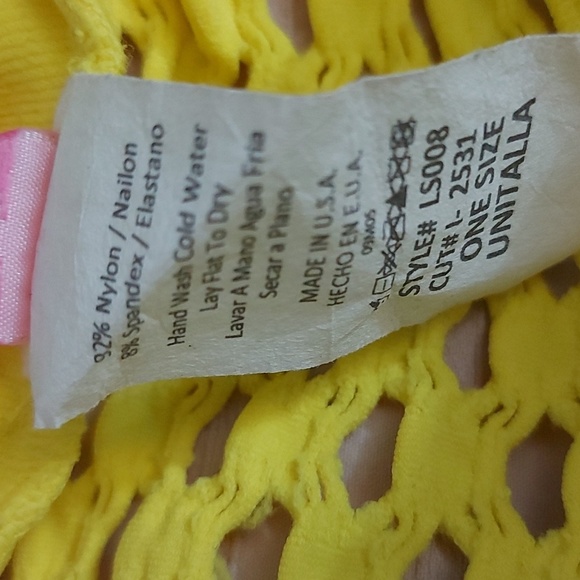 IDEA USA Neon Yellow Sexy Hole Top - Picture 4 of 5